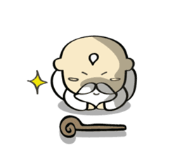 Small hermit Sticker sticker #10025002