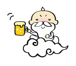 Small hermit Sticker sticker #10025011