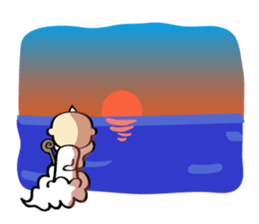 Small hermit Sticker sticker #10025022