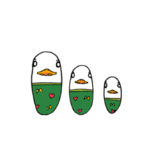 Of rich emotion duck sticker #10025648