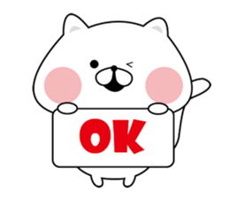 The cat which hangs down. sticker #10026187