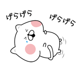 The cat which hangs down. sticker #10026205