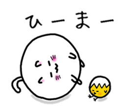 Egg cat and chick sticker #10026305