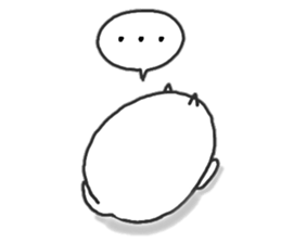 Egg cat and chick sticker #10026309