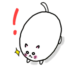 Egg cat and chick sticker #10026325