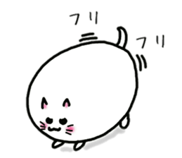 Egg cat and chick sticker #10026326