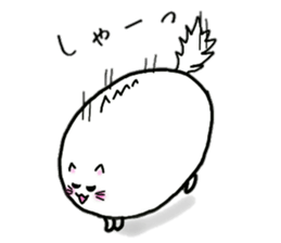 Egg cat and chick sticker #10026334