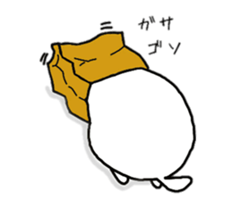 Egg cat and chick sticker #10026343