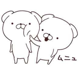 Daily Lives of cute white dogs!! sticker #10026505