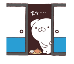 Daily Lives of cute white dogs!! sticker #10026506