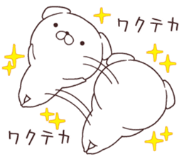 Daily Lives of cute white dogs!! sticker #10026509