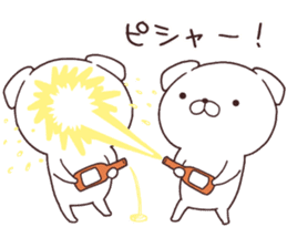 Daily Lives of cute white dogs!! sticker #10026527