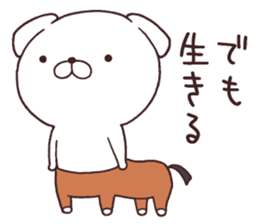 Daily Lives of cute white dogs!! sticker #10026536