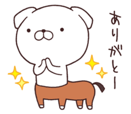 Daily Lives of cute white dogs!! sticker #10026537
