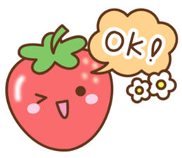 friendly strawberry sticker #10026664