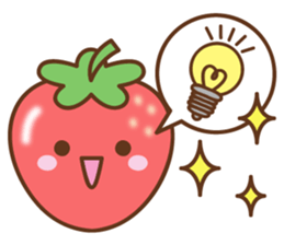 friendly strawberry sticker #10026668