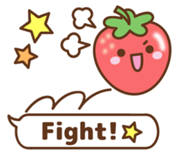 friendly strawberry sticker #10026676