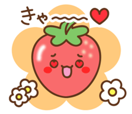 friendly strawberry sticker #10026681
