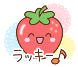 friendly strawberry sticker #10026683