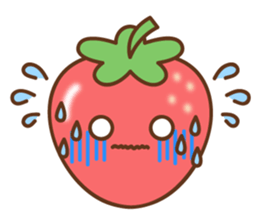 friendly strawberry sticker #10026686