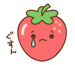 friendly strawberry sticker #10026688