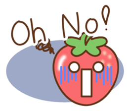 friendly strawberry sticker #10026692