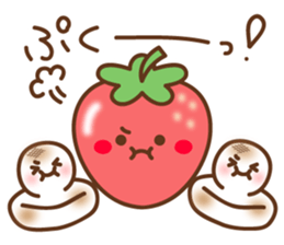 friendly strawberry sticker #10026694