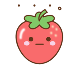 friendly strawberry sticker #10026695