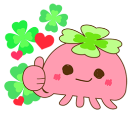 Happy jellyfish sticker #10027147