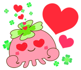 Happy jellyfish sticker #10027149