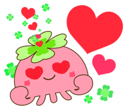 Happy jellyfish sticker #10027149