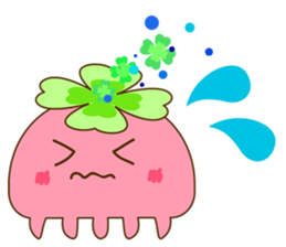 Happy jellyfish sticker #10027154