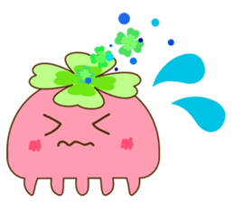 Happy jellyfish sticker #10027154