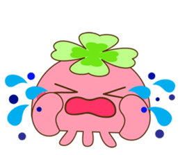 Happy jellyfish sticker #10027155
