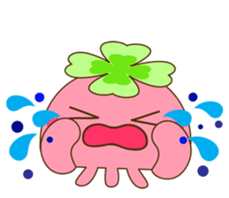 Happy jellyfish sticker #10027155