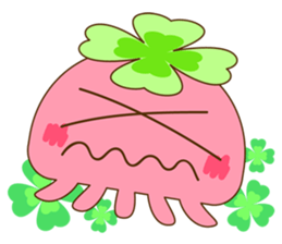 Happy jellyfish sticker #10027158