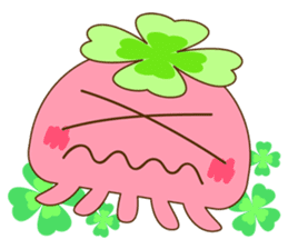Happy jellyfish sticker #10027158