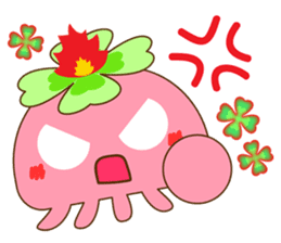 Happy jellyfish sticker #10027160