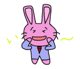 Emotions are intense rabbit. sticker #10027545