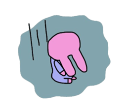 Emotions are intense rabbit. sticker #10027550