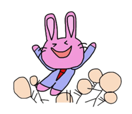 Emotions are intense rabbit. sticker #10027552