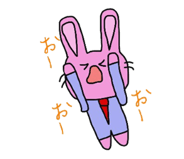 Emotions are intense rabbit. sticker #10027560