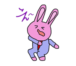 Emotions are intense rabbit. sticker #10027561