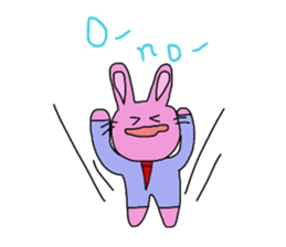 Emotions are intense rabbit. sticker #10027562