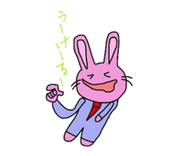 Emotions are intense rabbit. sticker #10027563