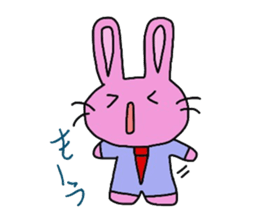 Emotions are intense rabbit. sticker #10027568