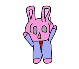 Emotions are intense rabbit. sticker #10027575