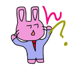 Emotions are intense rabbit. sticker #10027579