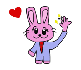 Emotions are intense rabbit. sticker #10027583