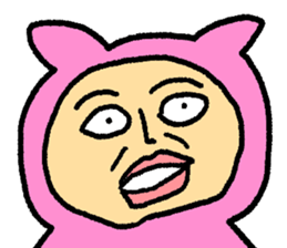 May I wear the pink cute costume? sticker #10028308